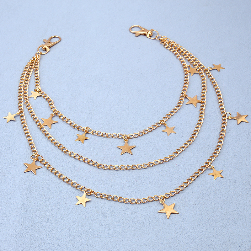 Multi-Layer Star Charm Pant Chain