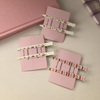 Cherry Bear Plaid No-Bend Hair Clips Sweet Side Barrettes Makeup Clips