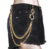 Double Layer Spike Ring Pant Chain - Techwear Punk Streetwear Accessory