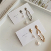 Geometric Baroque Pearl Earrings