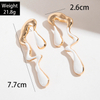 Liquid Metal Irregular Drip Earrings