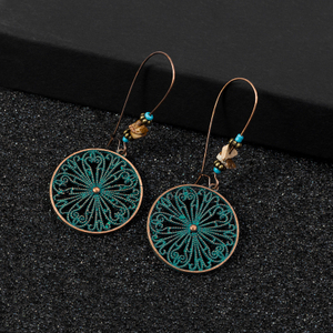 Bohemian Ethnic Retro Hollow Geometric Earrings