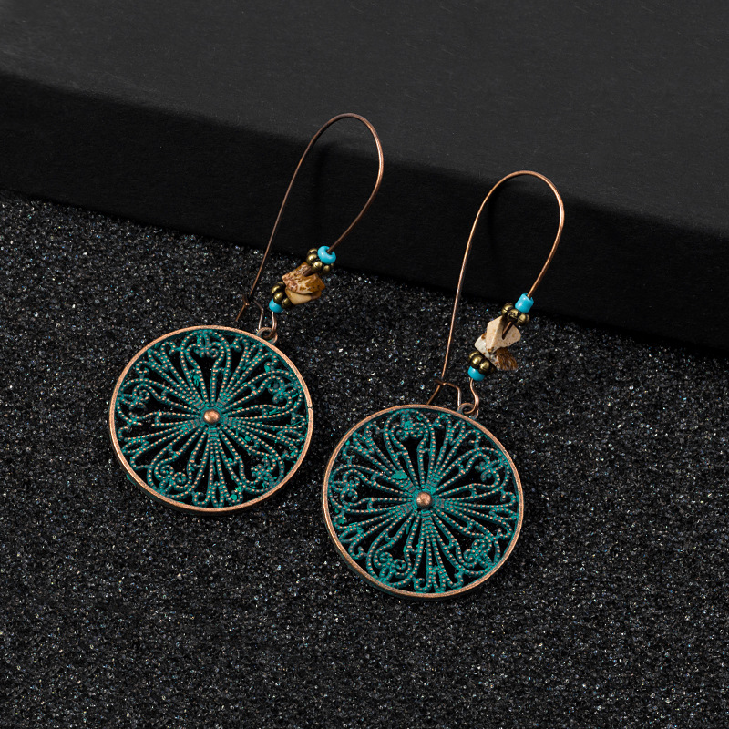 Bohemian Ethnic Retro Hollow Geometric Earrings