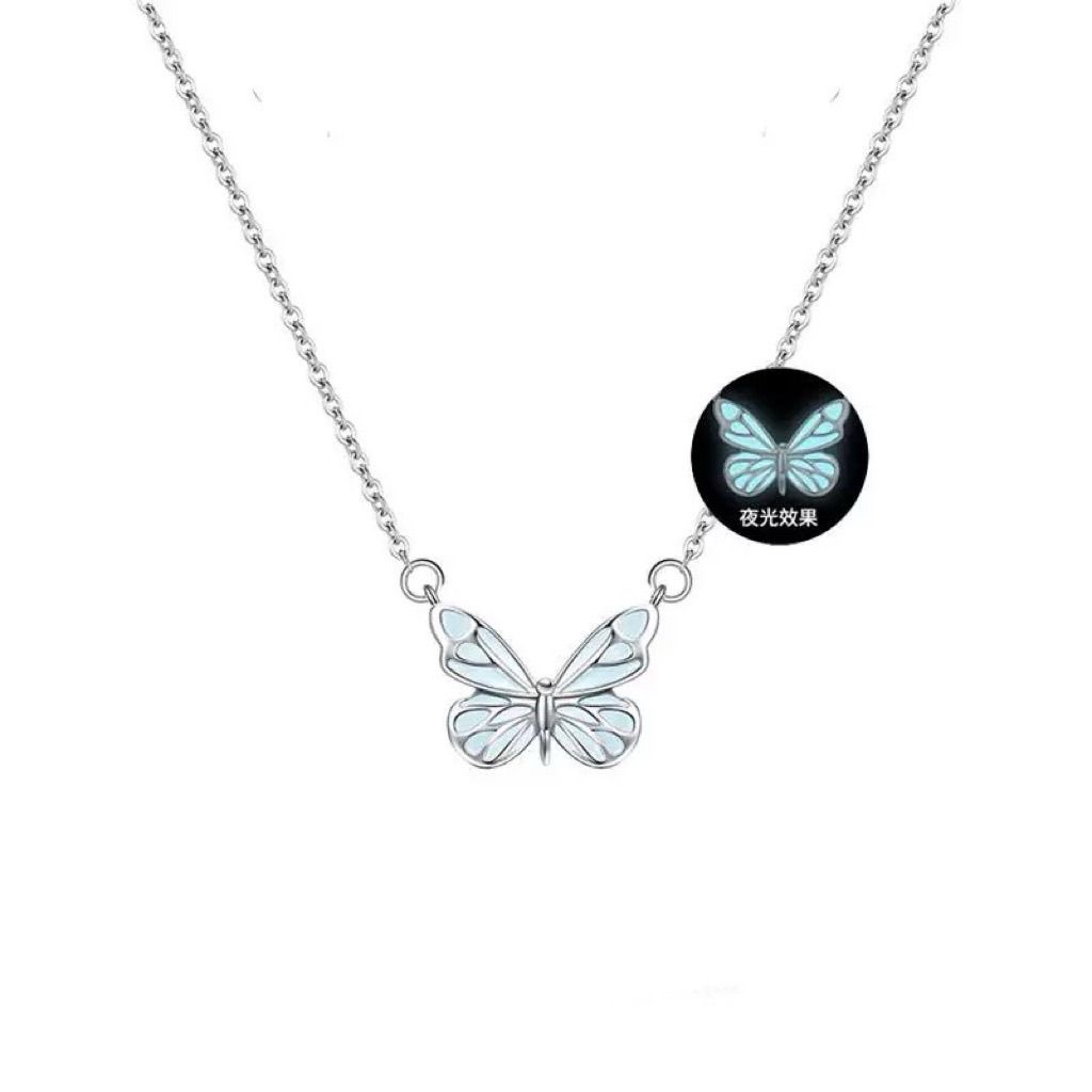 Aurora Butterfly Luminous Clavicle Necklace