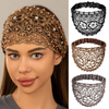 Hollow Beaded Wide Edge Headband – Fashion Hair Cover for Women