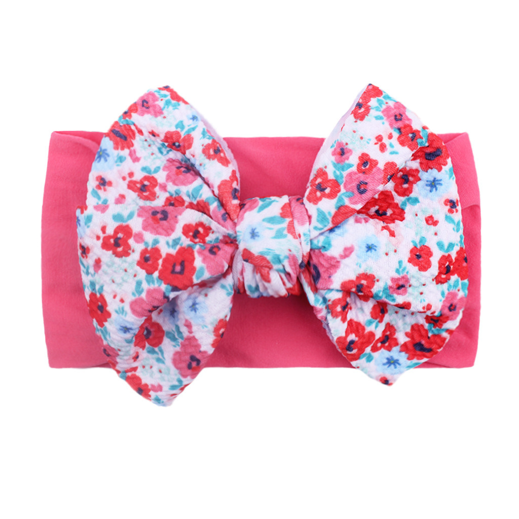 Cute Soft Nylon Bow Headband for Infants & Toddlers