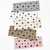 Retro diamond-patterned small floral knitted hair band