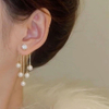 Enchanting Pearl Fringed Earrings