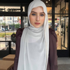 Modest Muslim Headscarf Luxury Pearl Embellished Soft Breathable Fabric Ideal for Daily & Formal Wear