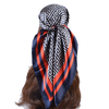 New Vintage Print Satin Square Scarf 90*90cm