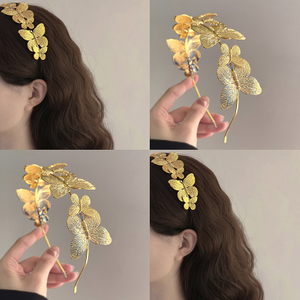 European American Metal Butterfly Headband
