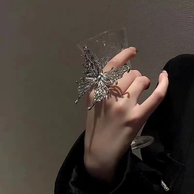 Oversized Butterfly Statement Ring