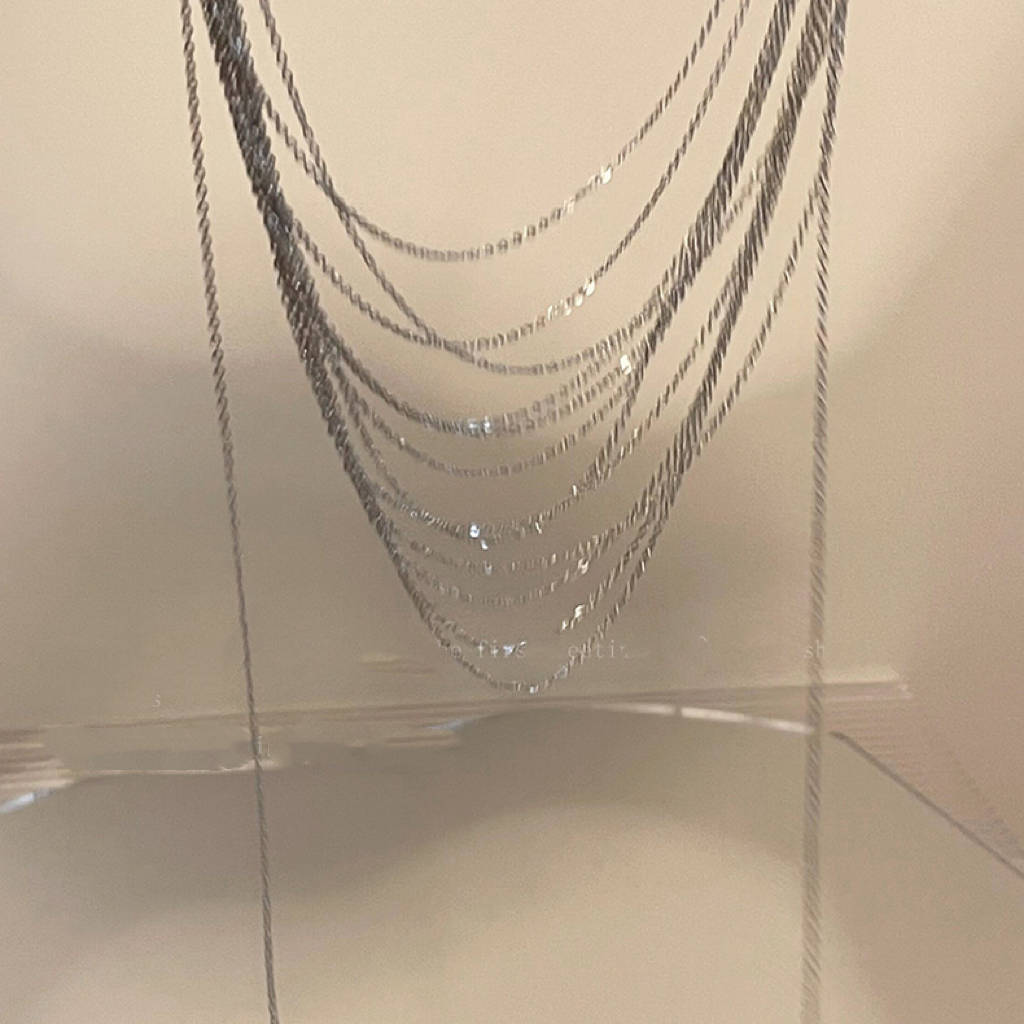 Layered Tassel Clavicle Necklace