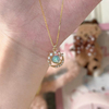 Dreamy Planet Universe Saturn & Earth Necklace