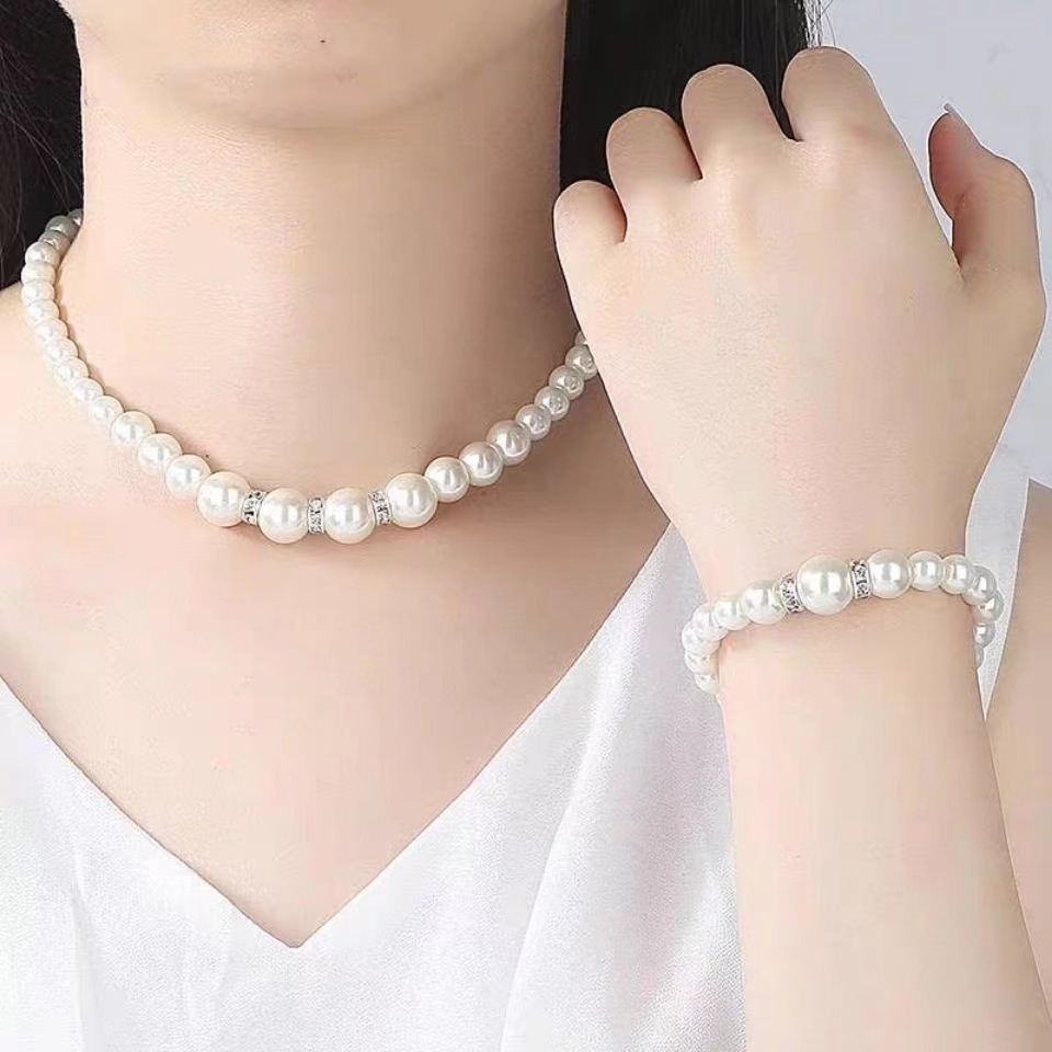 Women Pearl Jewelry 3 Piece Set