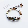 Cute Cartoon Ceramic Beaded Bracelet Set Handmade Adjustable Animal Food Charm Bracelets
