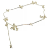 Silver Butterfly Layered Chain Belt - Y2K Aesthetic Adjustable Waist Body Jewelry