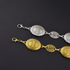 Vintage Embossed Coin Chain Belt - Boho Ethnic Adjustable Waist Jewelry for Dresses