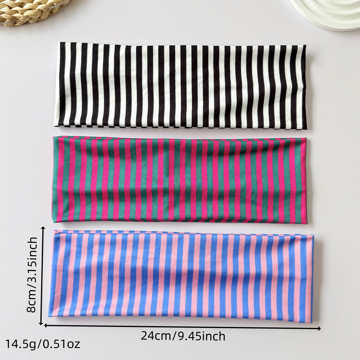 Colorful And Fashionable Striped Hair Band