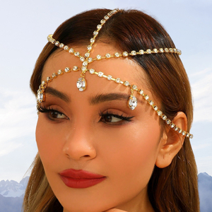 Luxury Crystal Tassel Forehead Chain