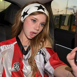 Five-pointed Star Wool Knitted Hip-hop Hairband