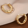 Vintage Cross Hoop Hollow-out Earrings