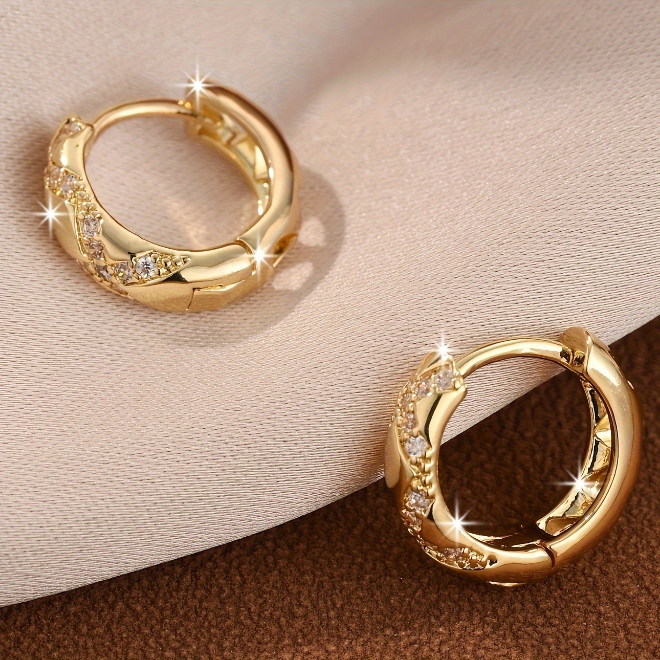 Vintage Cross Hoop Hollow-out Earrings