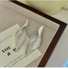 Geometric Twisted Leaf Earrings