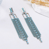 Cross-Border Long Geometric Tassel Earrings for Women