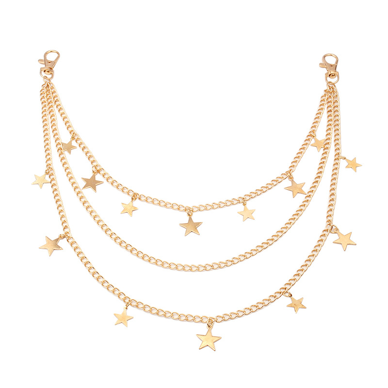 Multi-Layer Star Charm Pant Chain