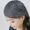 Sequin Lace Fabric Wide Headband for Women