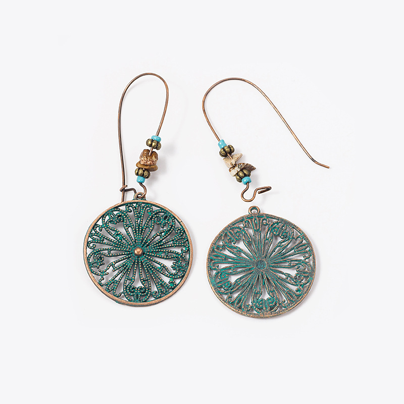 Bohemian Ethnic Retro Hollow Geometric Earrings