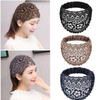 Hollow Beaded Wide Edge Headband – Fashion Hair Cover for Women