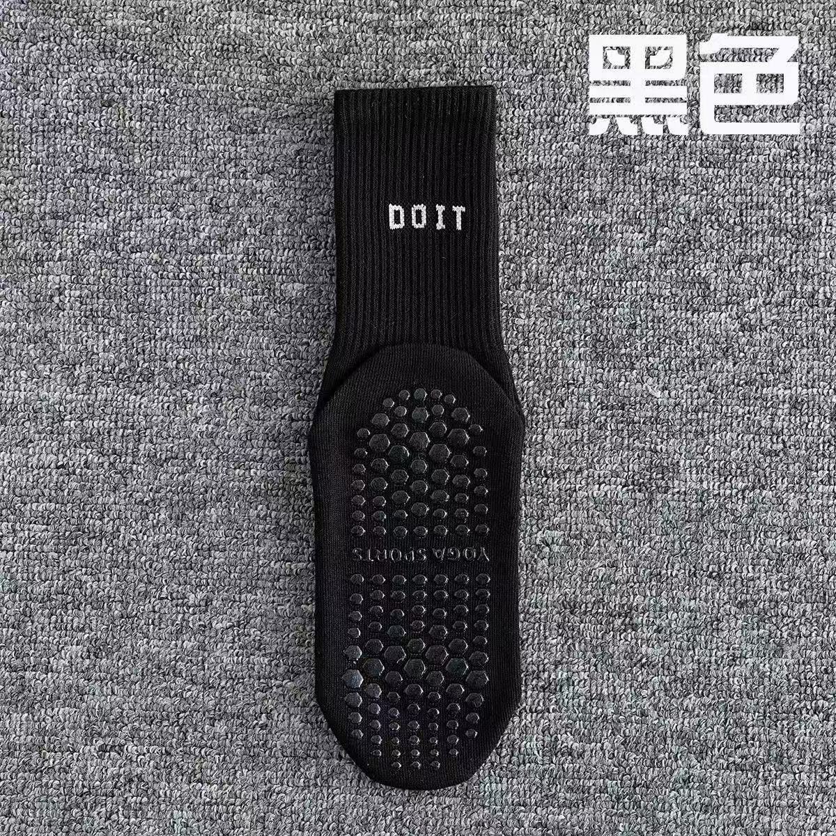 Women's Mid-Calf Fitness Yoga Socks for Floor Workout
