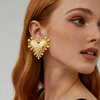 Minimalist Heart Stud Earrings