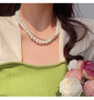 Double Layer Gradient Pearl Choker Necklace | Elegant Bridal Jewelry
