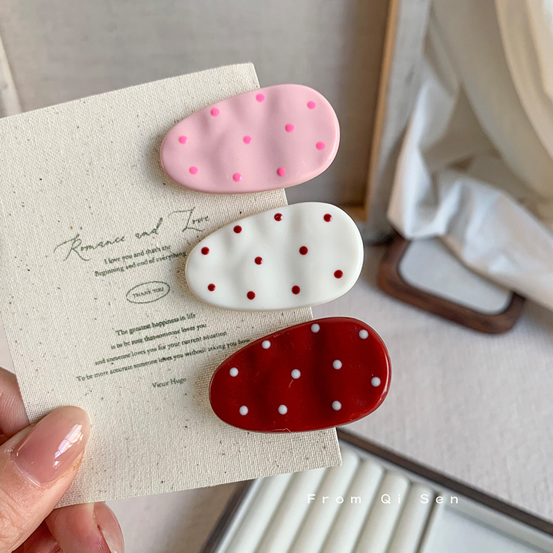 Cute Polka Dot BB Hair Clips