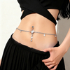 European Fashion Rhinestone Navel Chain & Tassel Waist Body Chain for Women