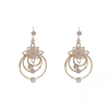 New Five-Petal Flower Tassel Zircon Earrings