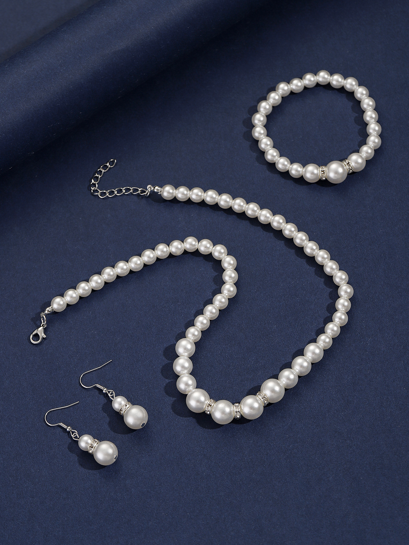 Women Pearl Jewelry 3 Piece Set