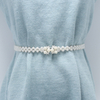 New Fashion Pearl Rhinestone Flower Waist Chain for Women