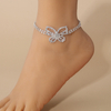 Rhinestone Hollow Butterfly Anklet for Women