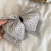 New French Vintage Polka Dot Tulle Bow Hair Claw Clip
