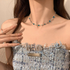 Fashion Summer Double Layer Butterfly Choker Necklace