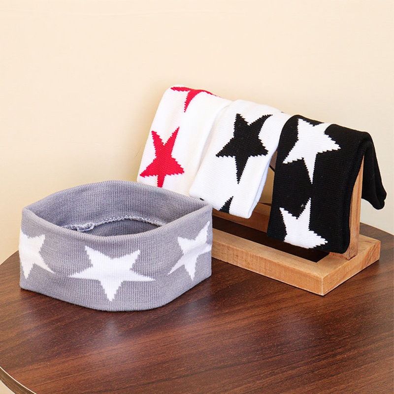 Five-pointed Star Wool Knitted Hip-hop Hairband