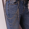Layered Cross Charm Pant Chain - Gothic Punk Jeans Accessory