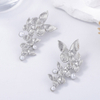 Vintage Luxury Pearl Butterfly Earrings