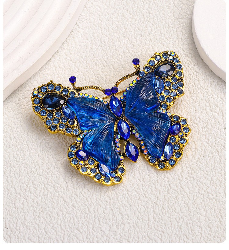 Vintage Colorful Butterfly Brooch