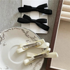 Satin Mini Bow Hair Clips Sweet Side Barrettes Girly Hair Pins