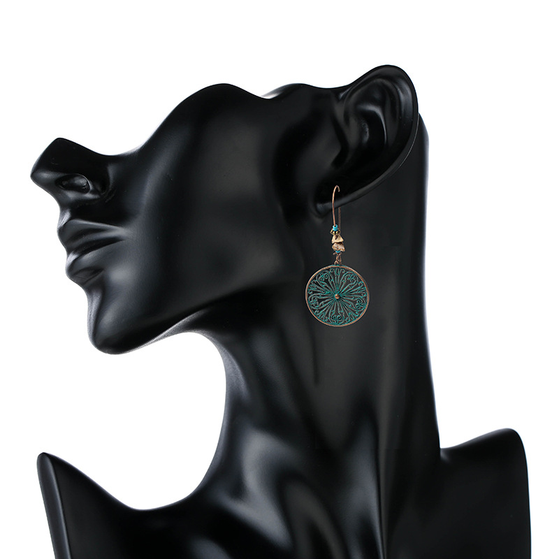 Bohemian Ethnic Retro Hollow Geometric Earrings
